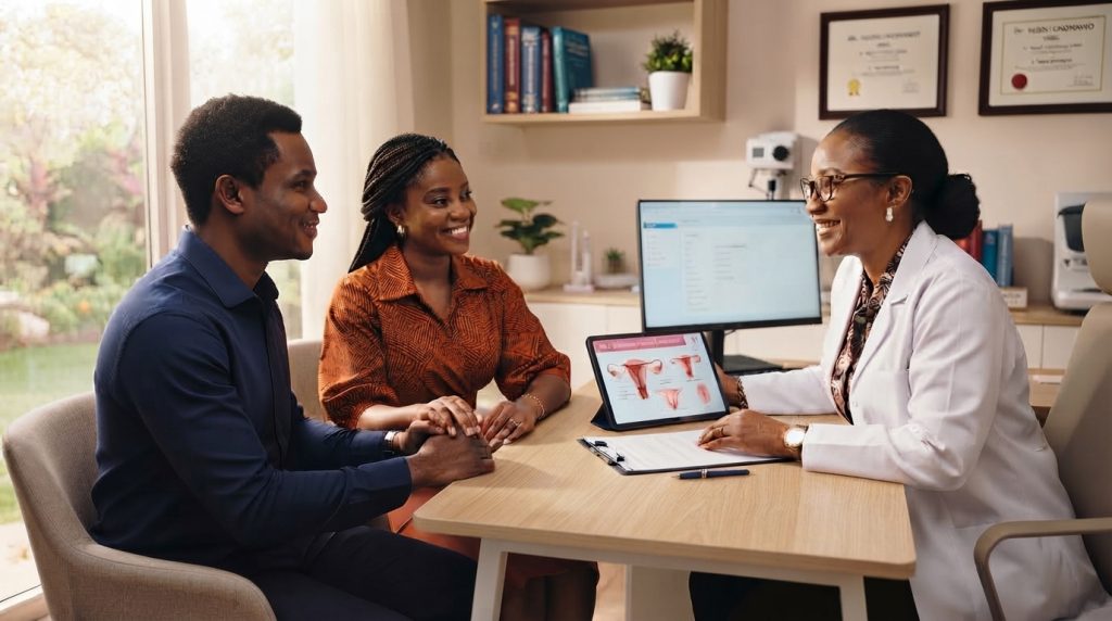Fertility consultation for couples seeking fertility treatment